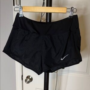 Nike Women's Black Perforated Athletic Shorts